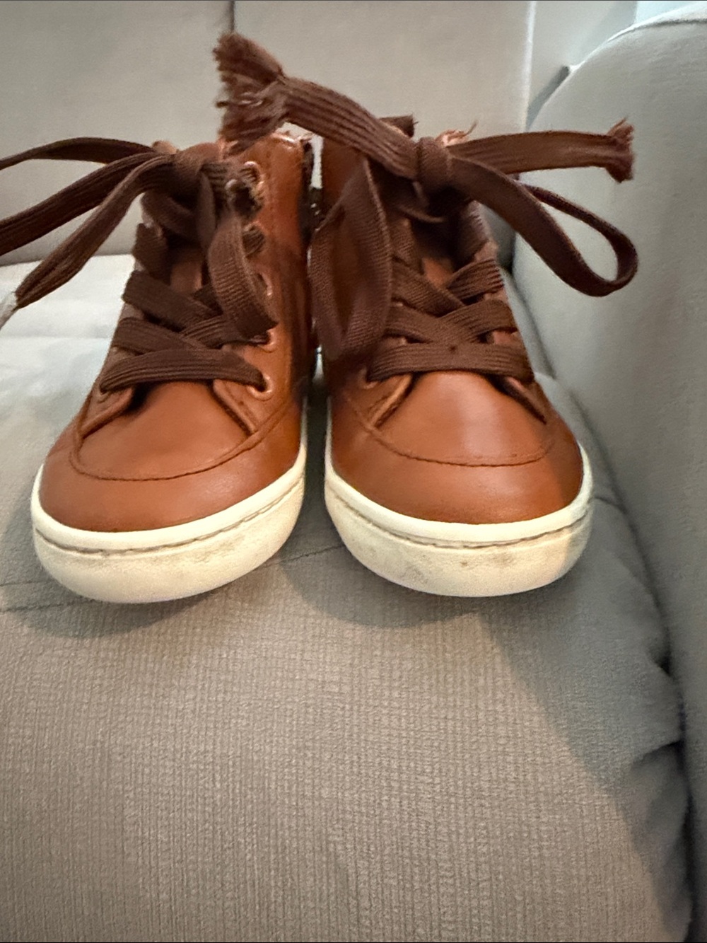 Cat & Jack Brown High-Top Kids Sneakers